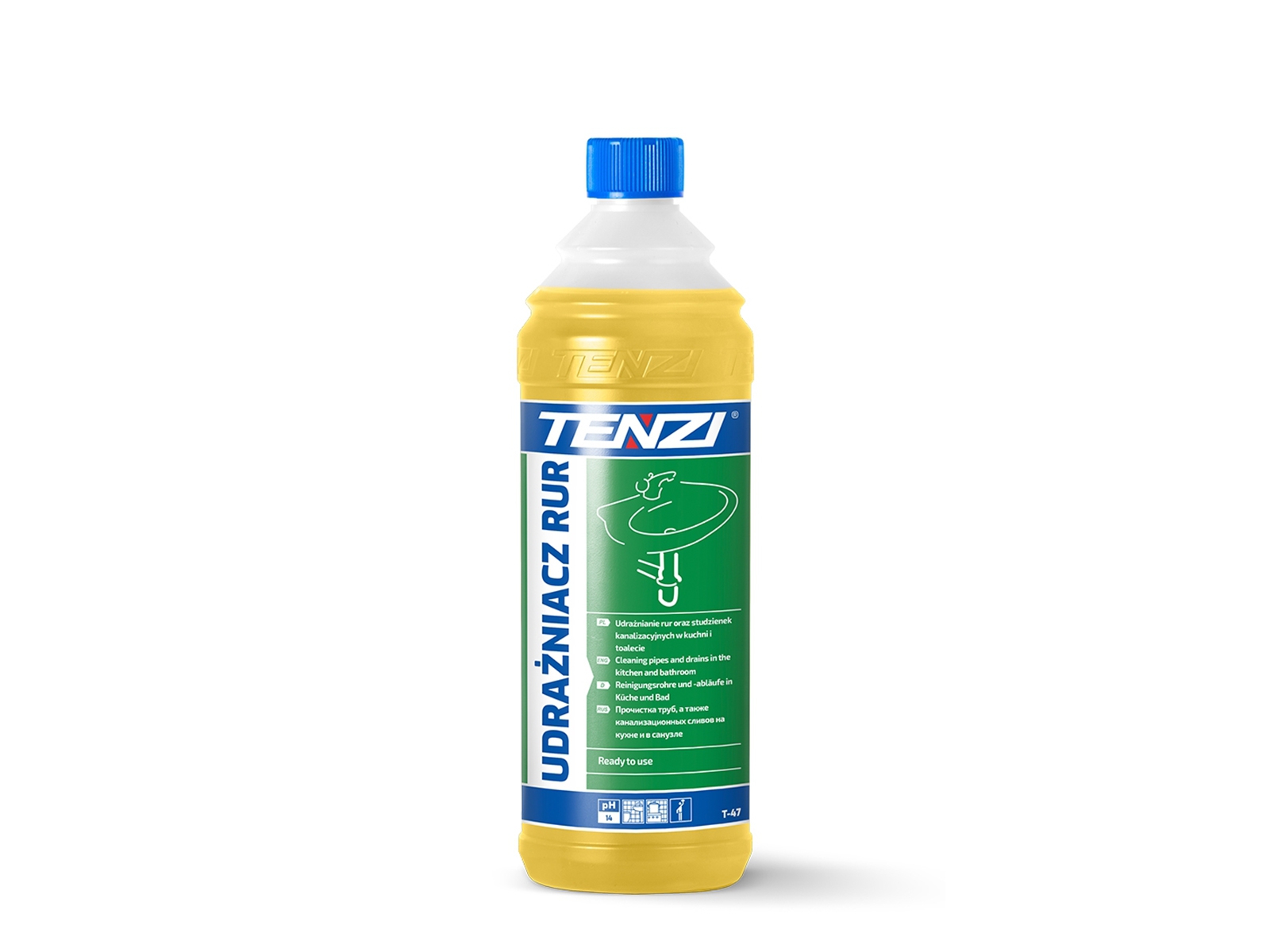 UDRAŻNIACZ RUR T47 Tenzi 1L syfony, odpływy